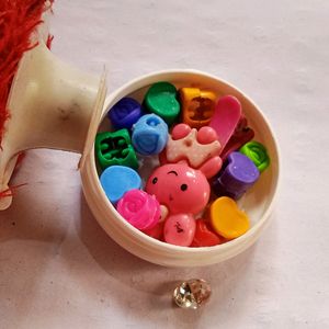 Powder Puff,Beads, Container, Butterfly Clip,Stone