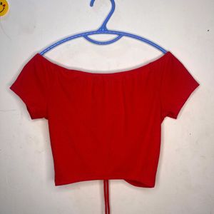 Cute red Crop Top