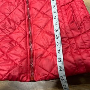 Brand new womens red sleeveless jacket