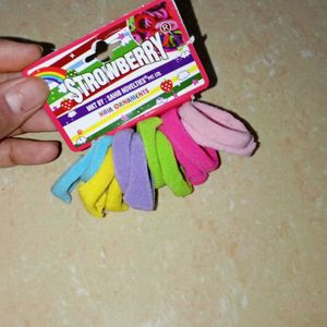 Hair Bands (6 Piece) Bright Colors