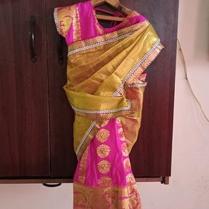 Girl Baby Stitched Saree