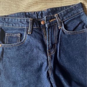 High Waist Blue Jeans