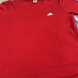 Red adidas T Shirt