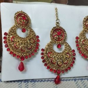 Red Beads & Kundan Artificial Jewelry