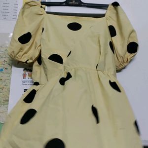 Yellow Polka Dot Top