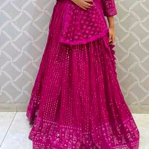 Attractive Party Wear Silk Lehenga