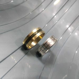 Golden And Black & Silver Metal Ring For All