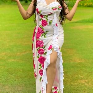 💐Floral Side Slit Pinterest Dress💐