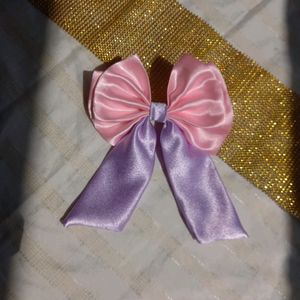 Pastal Pink And Levandar Hair Bow..