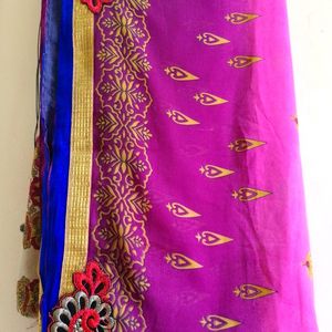 Multi Colour Saree With Blouse