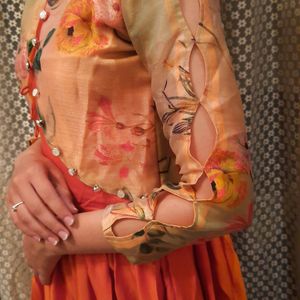 Orange Ethnic Dress