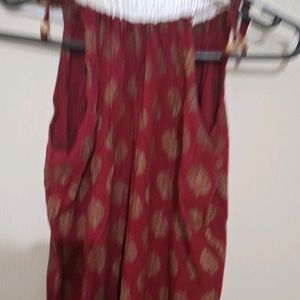 Sleeveless Maroon Top