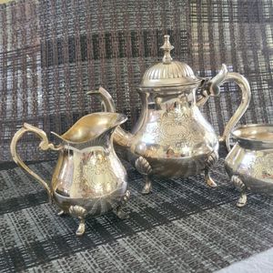 Antique Brass Tea Set