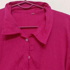 Pink Wrinkled Shirt