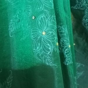 Dark Green Fancy Saree