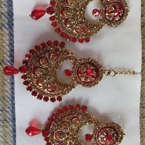 Red Beads & Kundan Artificial Jewelry