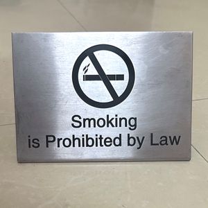 No Smoking table stand (Metal)