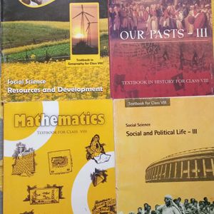 NCERT CLASS 8 MATHS AND SOCIAL SCIENCE BOOKS