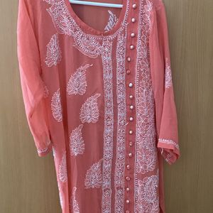 Chikankari Kurta With Inner