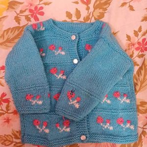 Red And Blue Two Woolen Sweater