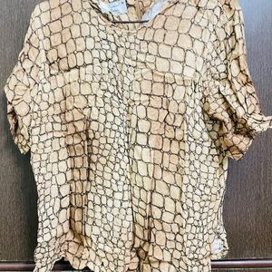 Snake Print Top