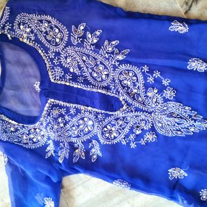 Royal Blue Kurta With Inner