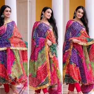 Nice Anarkali With Dupatta