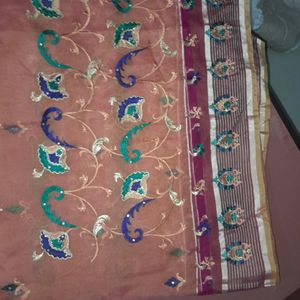 Tissue Havvy Work Saree