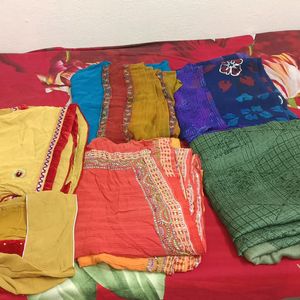 5 Saree Combo With Blouse