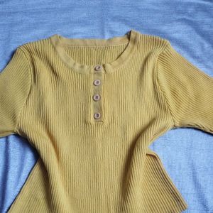 Yellow Crop Top Like New Worn Only Once