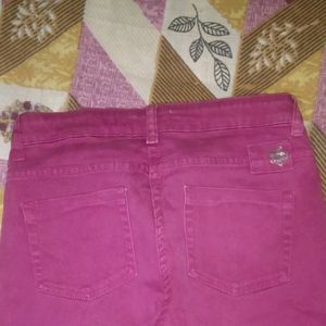 Pink Denim Jeans