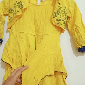 Beautiful Yellow Girls Dress