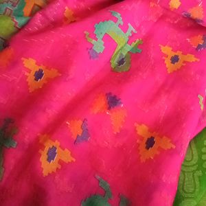 New Pure Cotton Patola Style Saree🌼