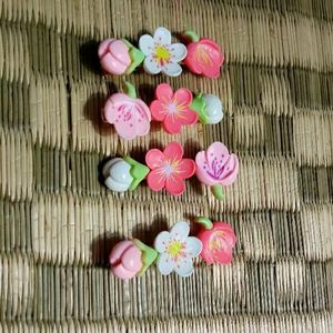 Kawaii Set Of 4 Hairclips