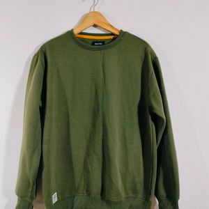 Olive Green Casual Sweatshirt (Men's)