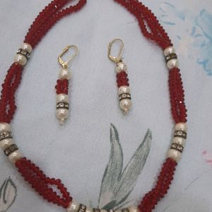 Very Cute Mala With Earring