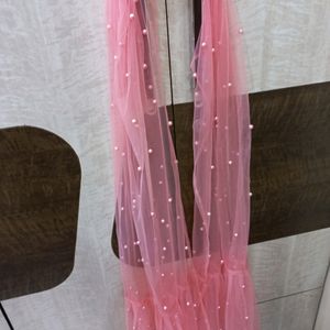 Net Dupatta With Frills