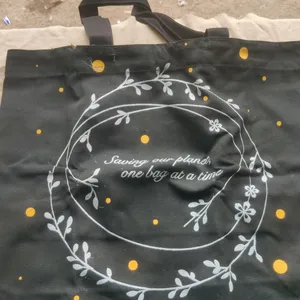 Black Cotton 🛍️ Bag