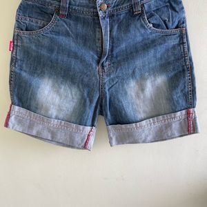 Washed / Shades Denim Shorts