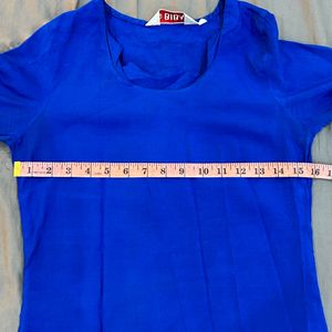 BIBA Blue Kurti Top