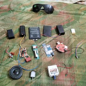 Working Battery, Circuits, Speaker And Goggle