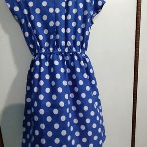 Blue Polka Dot Dress