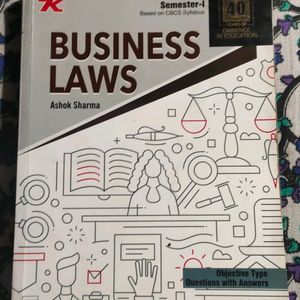 Business Laws Book. Good Condition Like New.