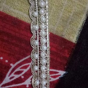 Golden Pearl Embroidery Lace