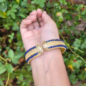 Blue And Gold Colour Bracelet