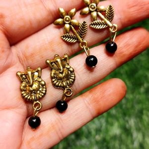 Brass Earings 2 Pair