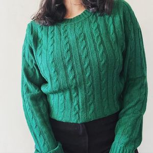 Green Knit Sweater