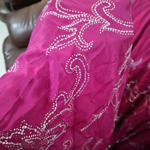 Handcrafted Kaamdani Work Silk Saree