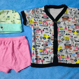 0 To 3 Month Baby Boy Cloth Set