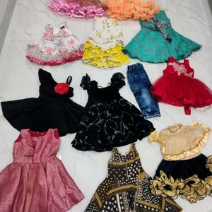 Combo Of 11 Baby frocks